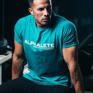 Alphalete Performance Division Tee - Parasailing size Medium.